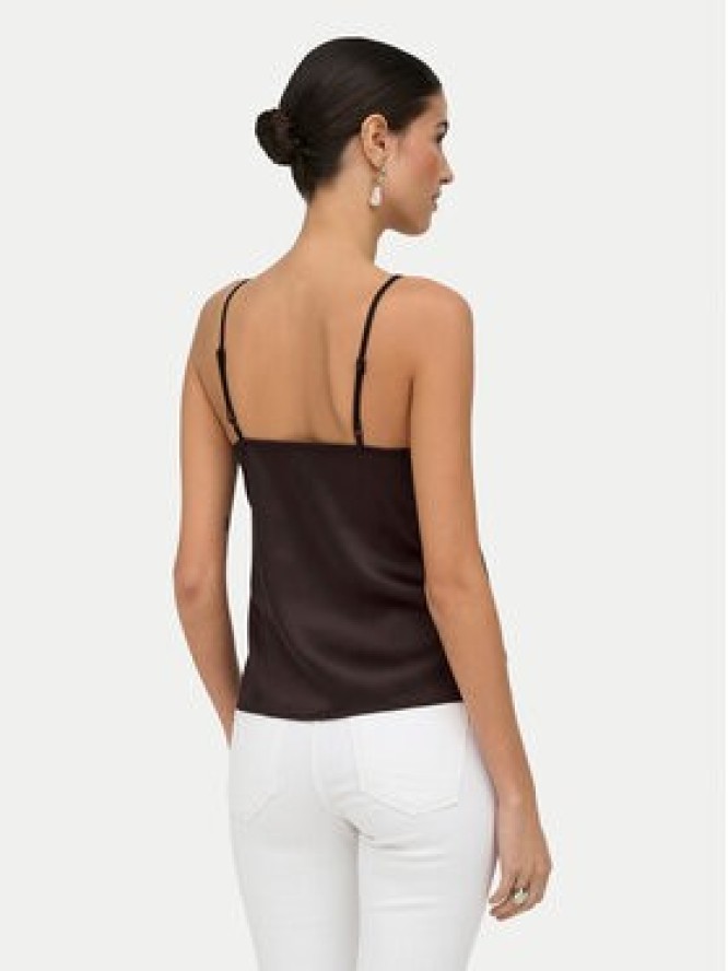 ONLY Top Faraya 15380254 Brązowy ciemny Regular Fit