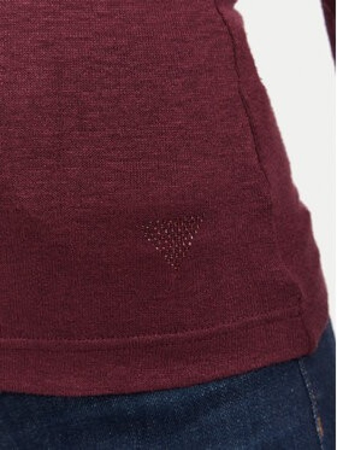 Guess Golf W4BP14 KCGM2 Bordowy Slim Fit