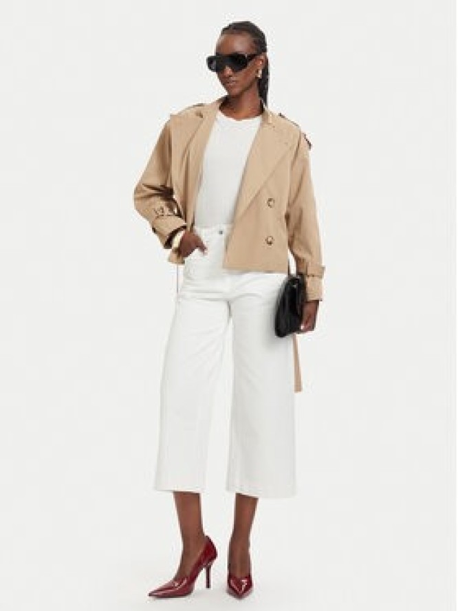 Patrizia Pepe Jeansy 2P1756/D107-W146 Biały Relaxed Fit