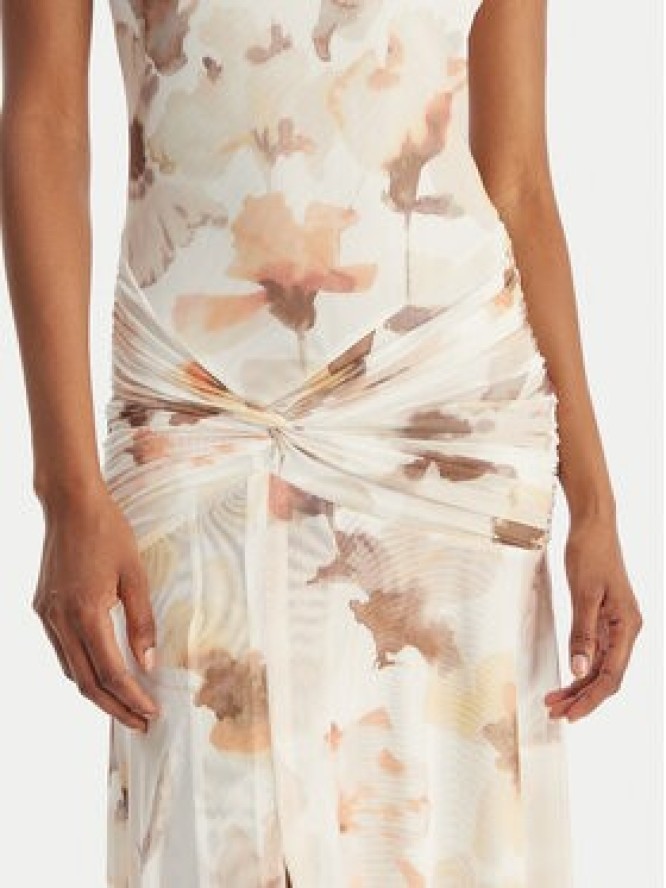 Bardot Sukienka wieczorowa Leanna 60373DB1 Écru Slim Fit