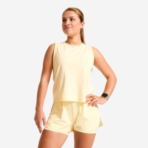 Koszulka bez rękawów damska Domyos fitness crop top