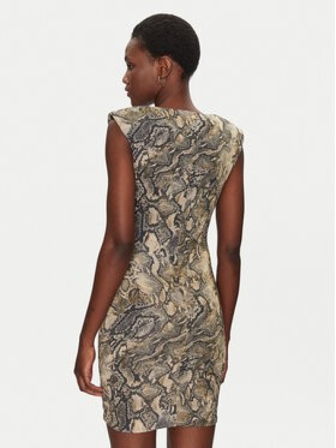 Just Cavalli Sukienka koktajlowa 78PAO949 Brązowy Slim Fit