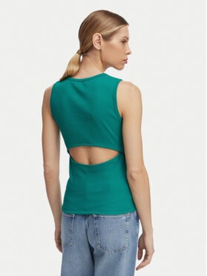 Calvin Klein Jeans Top LV047F246G Zielony ciemny Slim Fit