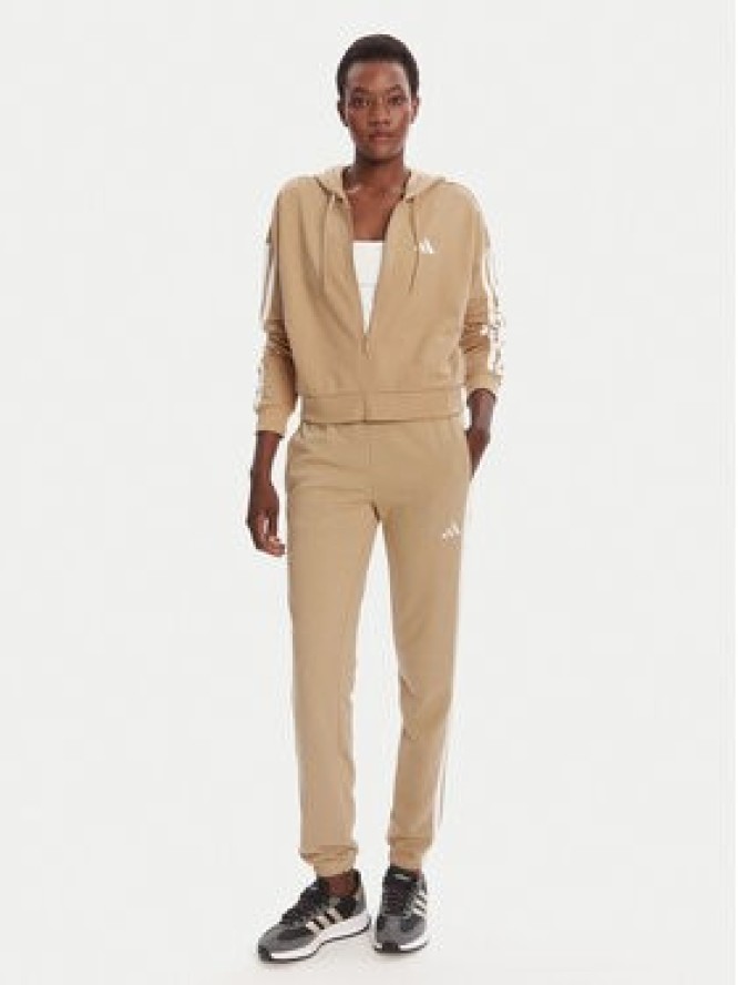 adidas Bluza Essentials 3-Stripes JY3133 Beżowy Regular Fit