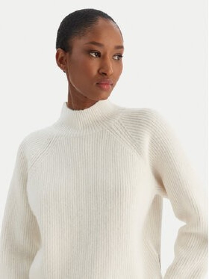 Calvin Klein Jeans Sweter Woolen Stitch LV044D372G Biały Regular Fit