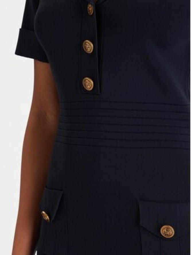 Guess Sukienka dzianinowa W5YK29 Z0130 Granatowy Slim Fit