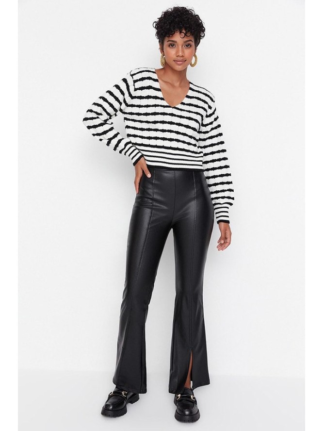 trendyol Spodnie w kolorze czarnym rozmiar: 36