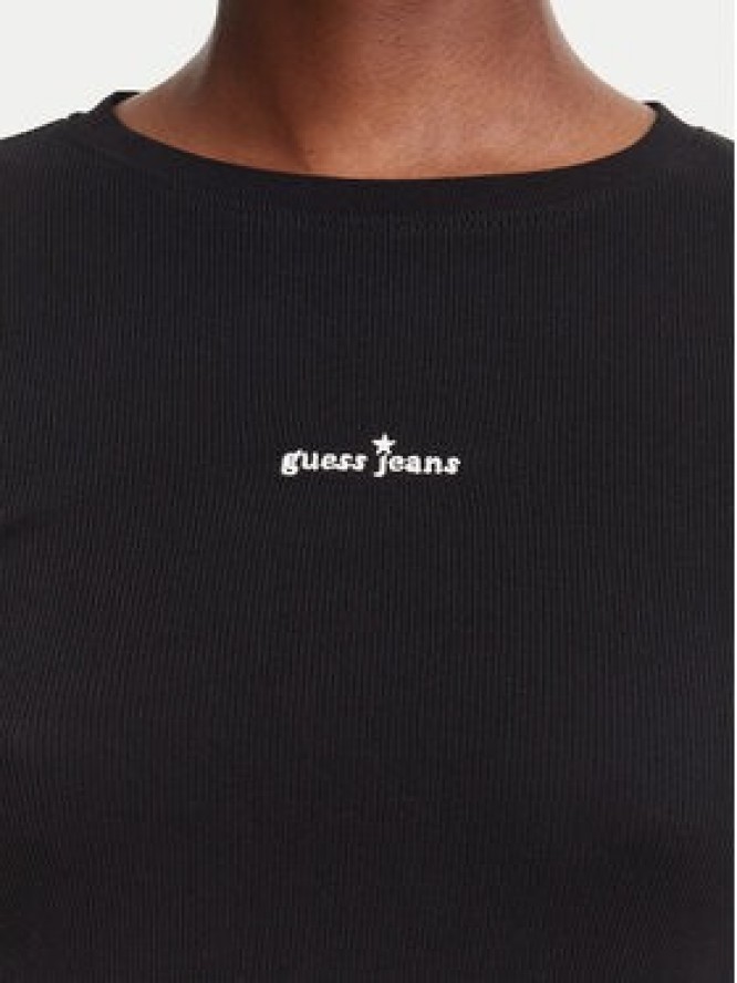 Guess Jeans Bluzka W6YP14 K3821 Czarny Slim Fit