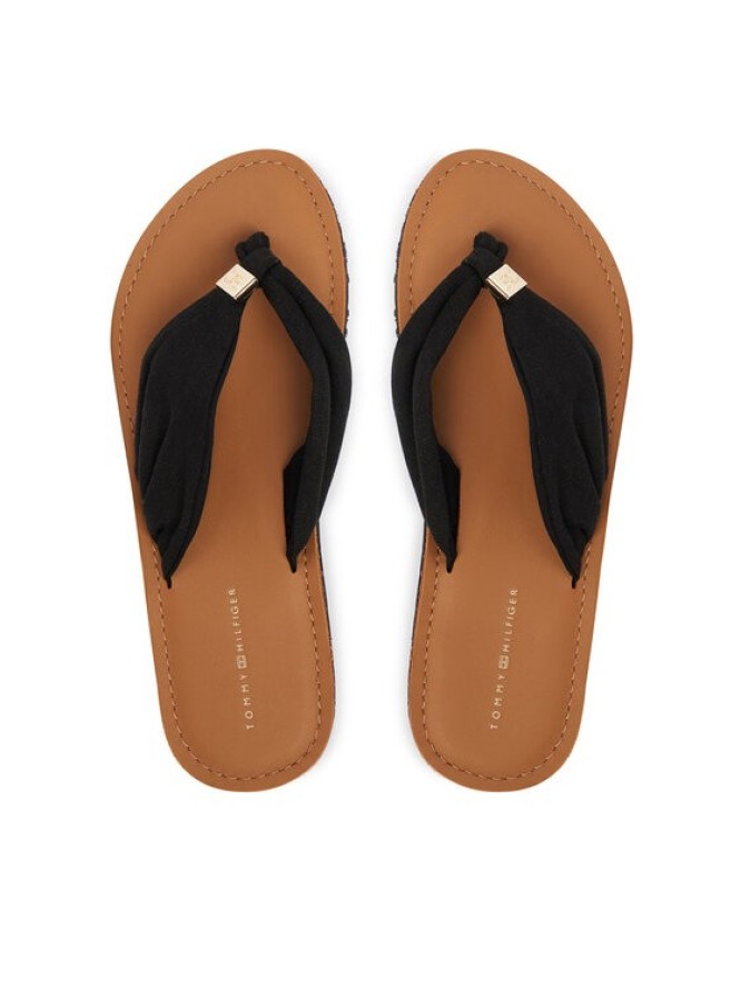 Tommy Hilfiger Japonki Th Ltr Footbed Summer Sandal FW0FW09194 Czarny