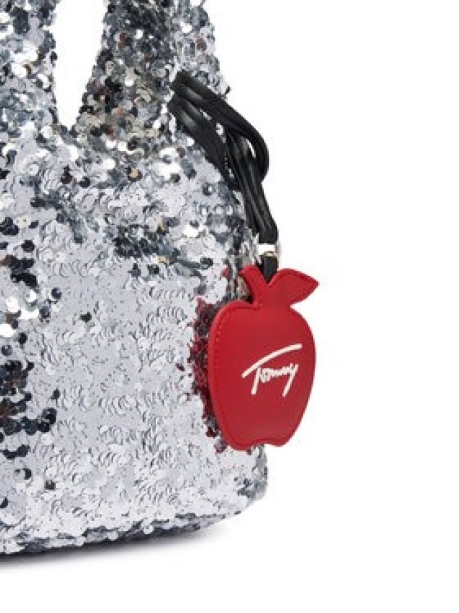 Tommy Jeans Torebka Tjw Bodega Sequins Shopper AW0AW19091 Srebrny