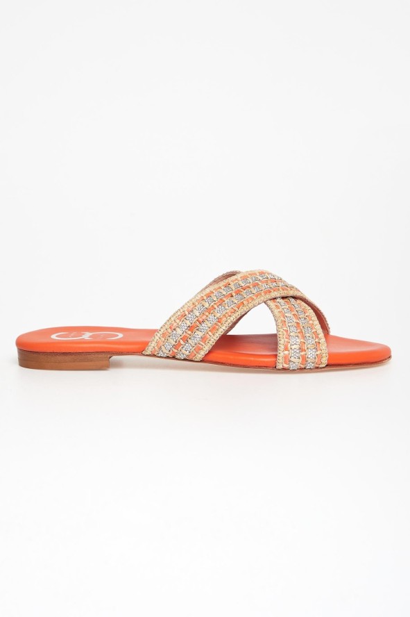 Klapki damskie skórzane CESARE CASADEI