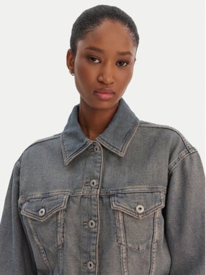 HUGO Kurtka jeansowa Galatea_B 50553000 Niebieski Oversize