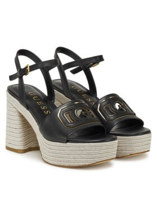 Guess Espadryle FLJFML LEA03 Czarny