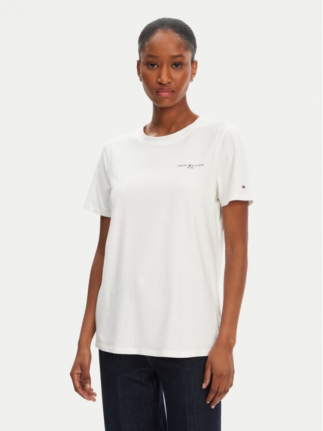Tommy Hilfiger T-Shirt 1985 WW0WW37877 Biały Regular Fit