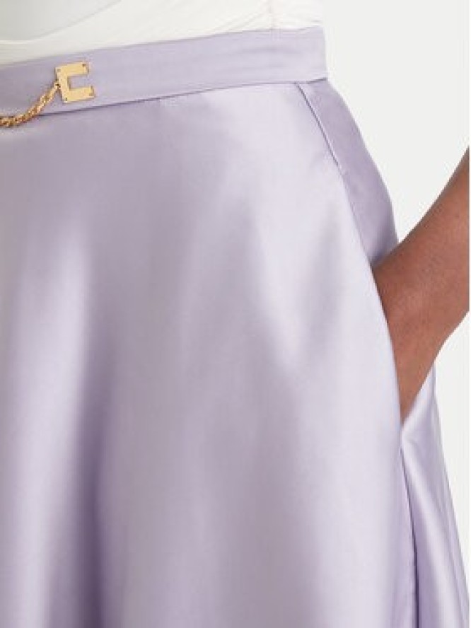Elisabetta Franchi Spódnica midi GO-156-61E2-V320 Fioletowy Regular Fit