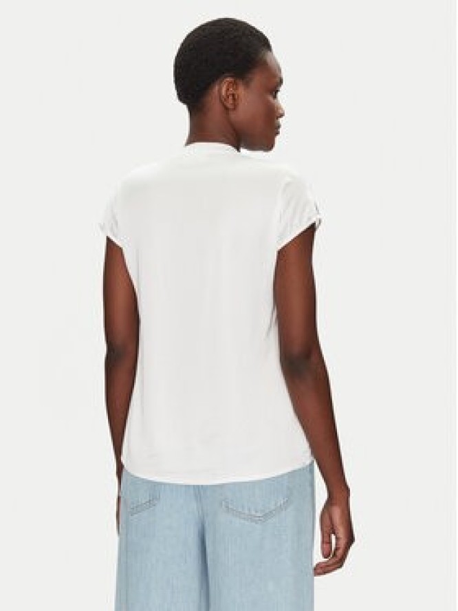ViCOLO Bluzka TD0009 Biały Relaxed Fit