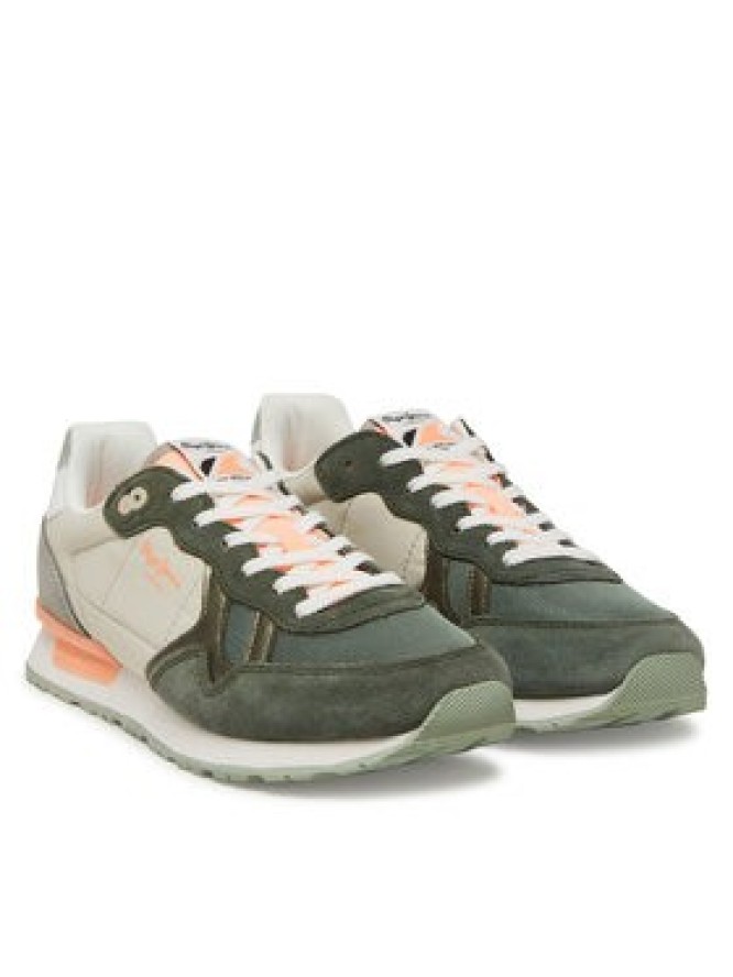 Pepe Jeans Sneakersy Brit Camp W PLS40038 Zielony