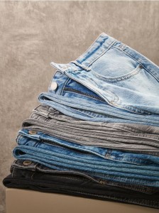 Jeansy baggy fit - czarny