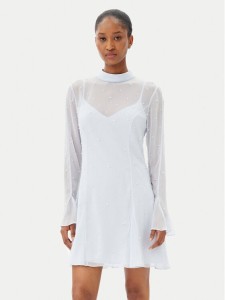 French Connection Sukienka koktajlowa 71YBD Błękitny Regular Fit