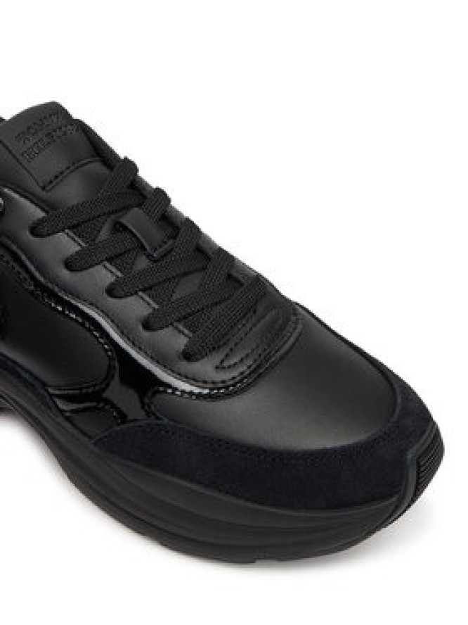 Tommy Hilfiger Sneakersy Chunky Runner Patent FW0FW08840 Czarny