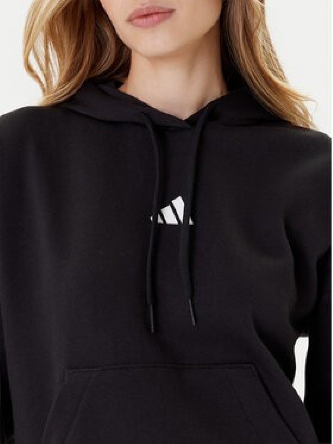 adidas Bluza Essentials 3-Stripes JX2538 Czarny Regular Fit