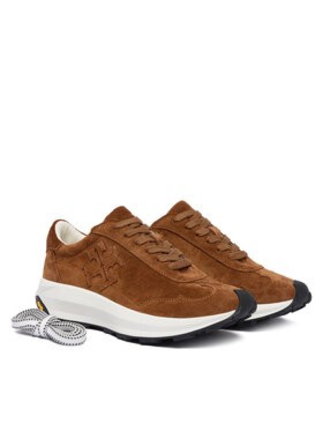 Tory Burch Sneakersy Tory Trainer 170914 Brązowy