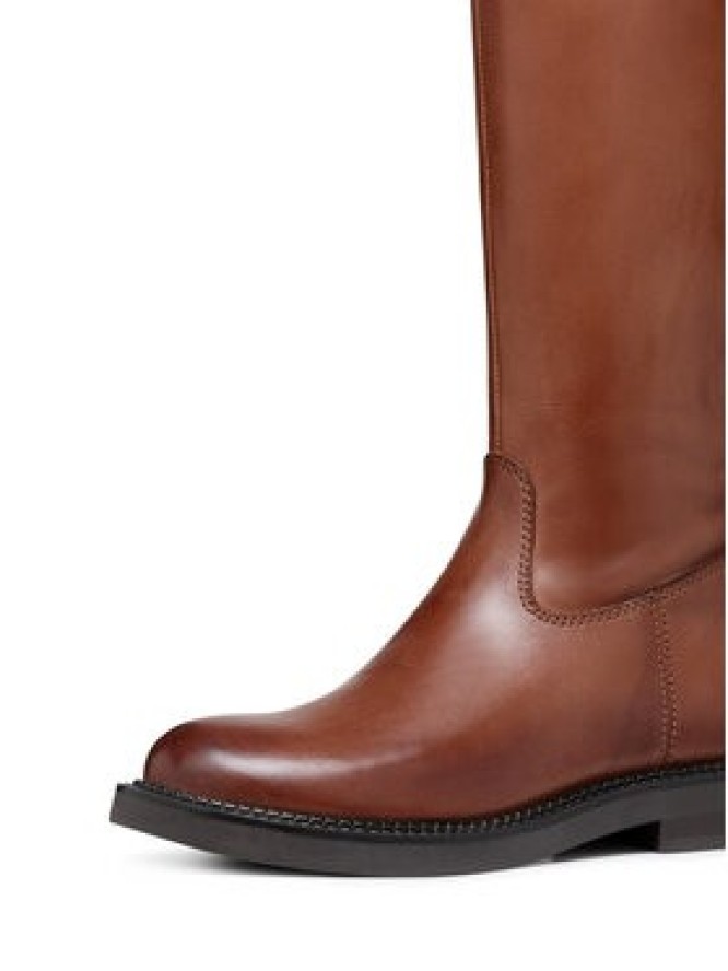 Geox Oficerki D Serilda D46WYA 00043 C6002 Brązowy