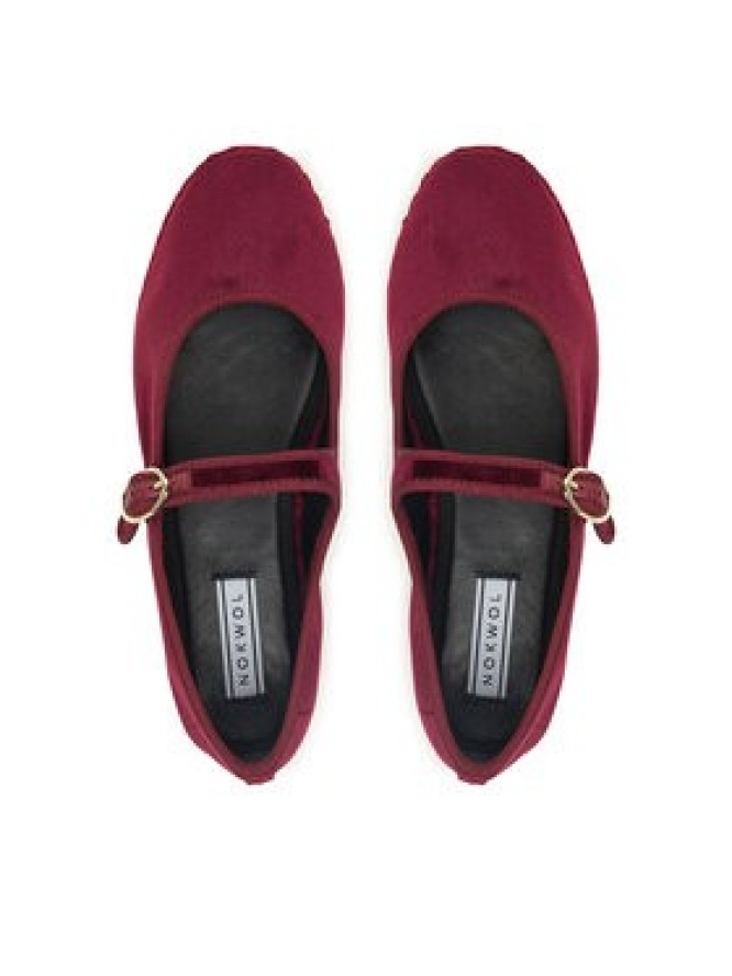 Nokwol Półbuty Mel Bordowy