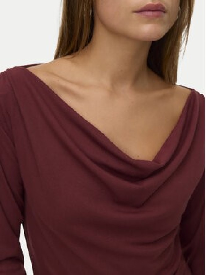Vero Moda Bluzka Ice 10340793 Bordowy Regular Fit
