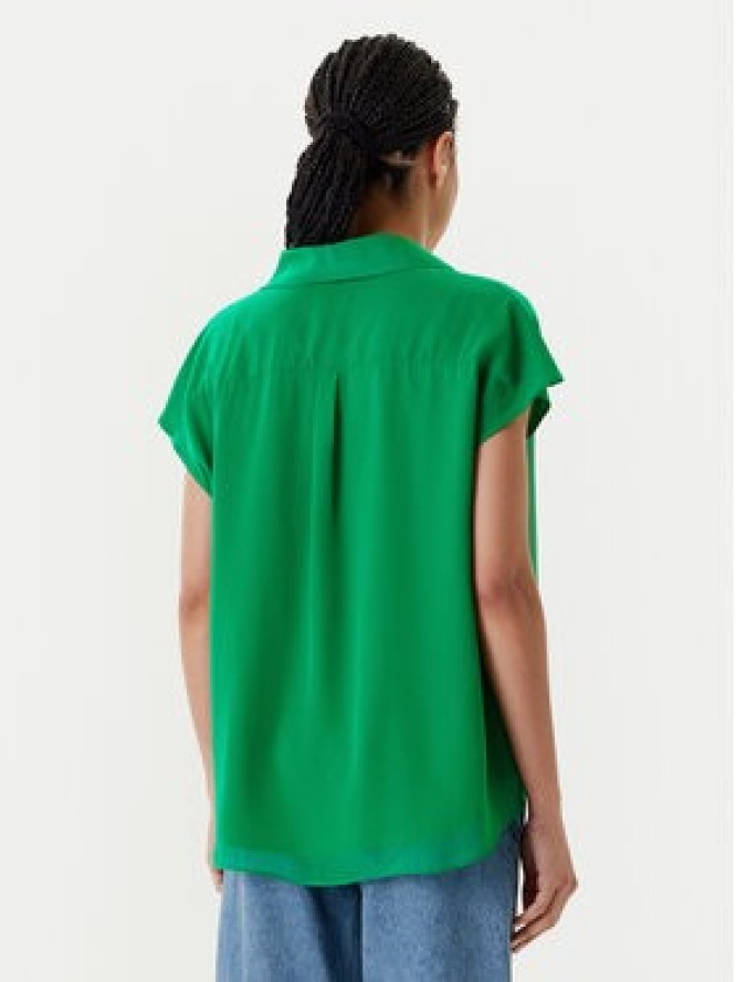 Calvin Klein Bluzka LV044C199G Zielony Regular Fit