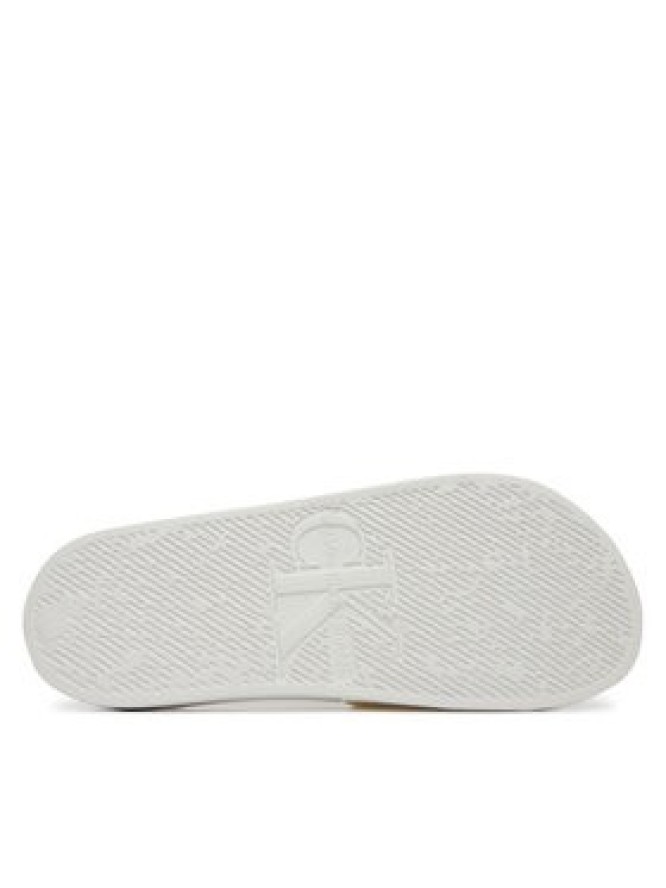 Calvin Klein Jeans Klapki Slide Monogram Tpu YW0YW01715 Biały