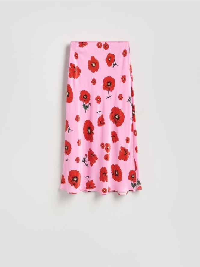 Spódnica z wiskozy - różowy
