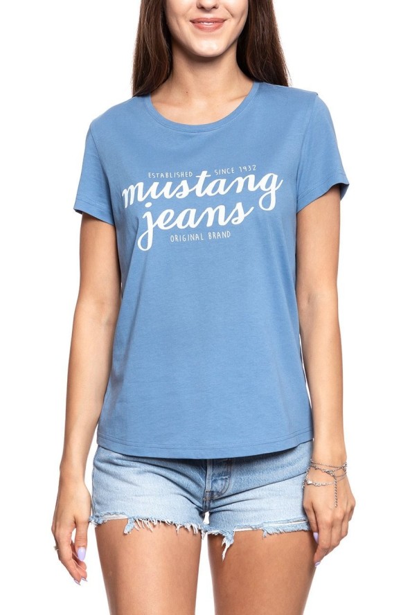 MUSTANG T SHIRT DAMSKI Alina C Print Quiet Harbour 1009402 5407