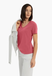 Koszulka z dekoltem w serek T-LEA