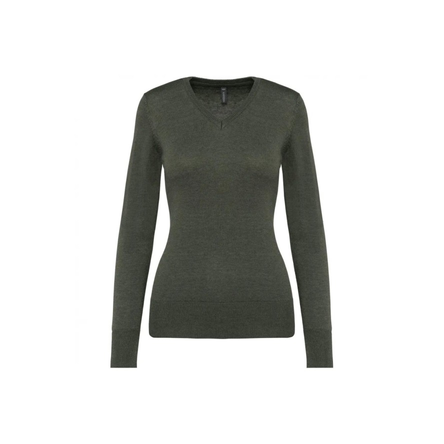 Damski sweter v-neck Kariban
