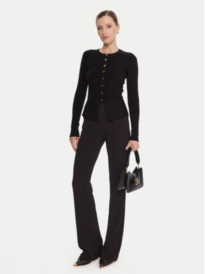 Elisabetta Franchi Kardigan MK-49S-57E2 Czarny Slim Fit