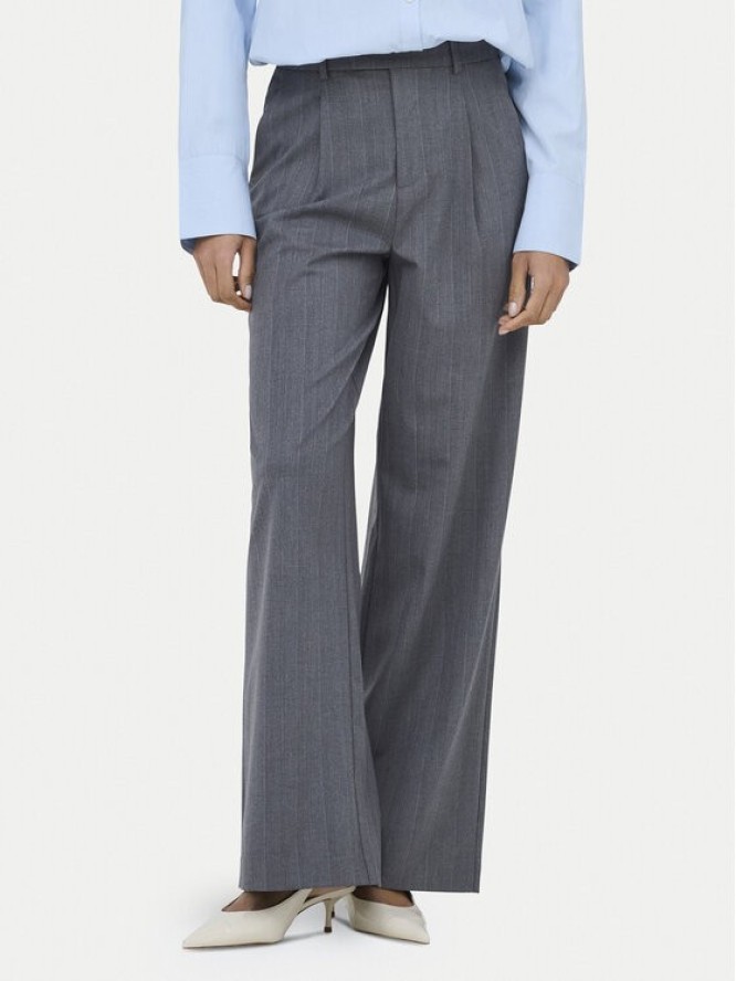 ONLY Spodnie materiałowe Jackie 15364312 Szary Wide Leg