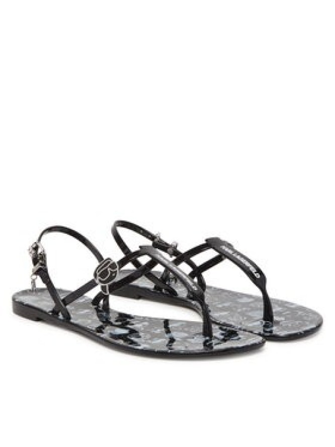 KARL LAGERFELD Sandały Jelly KL80002G Czarny