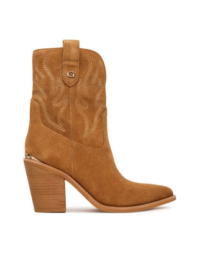 Guess Kowbojki FLTSAL SUE10 Brązowy