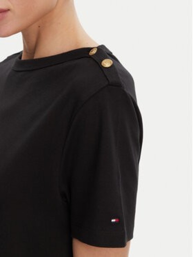 Tommy Hilfiger Bluzka WW0WW42907 Czarny Regular Fit