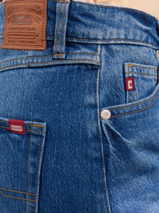 Szorty damskie jeansowe z kolekcji Authentic niebieskie Authentic Girl 369