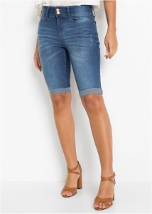 Bermudy jeansowe mid waist