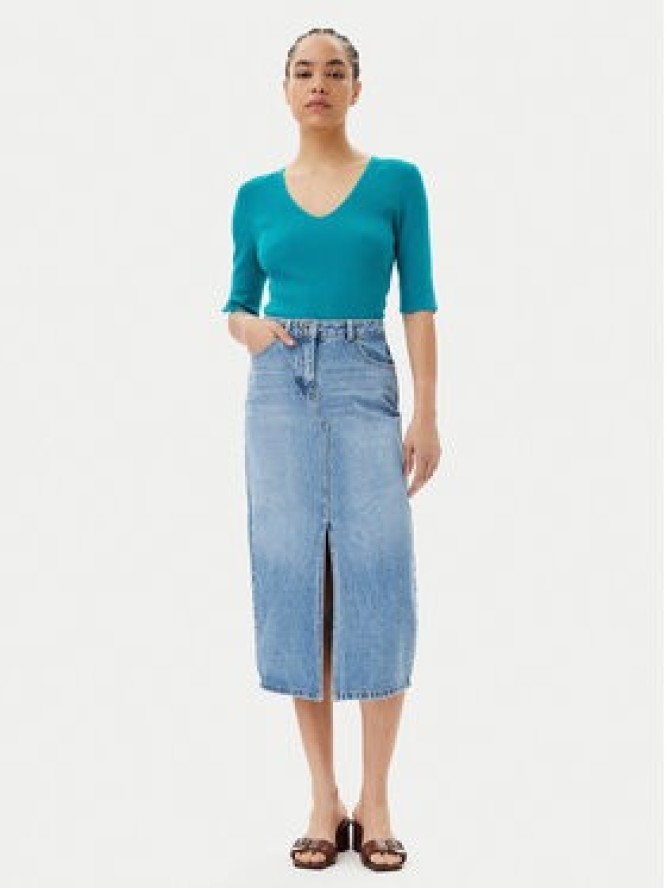 Morgan Spódnica jeansowa 251-JROMA Niebieski Regular Fit