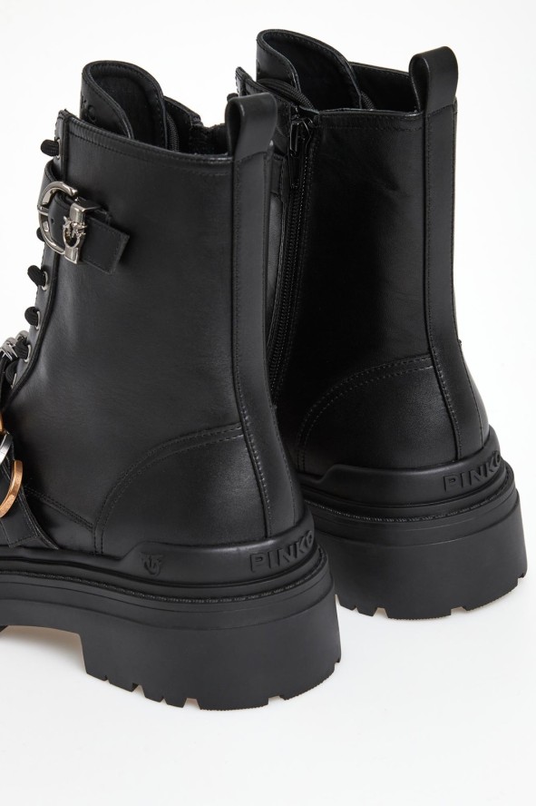 Trapery damskie skórzane Mia 19 PINKO