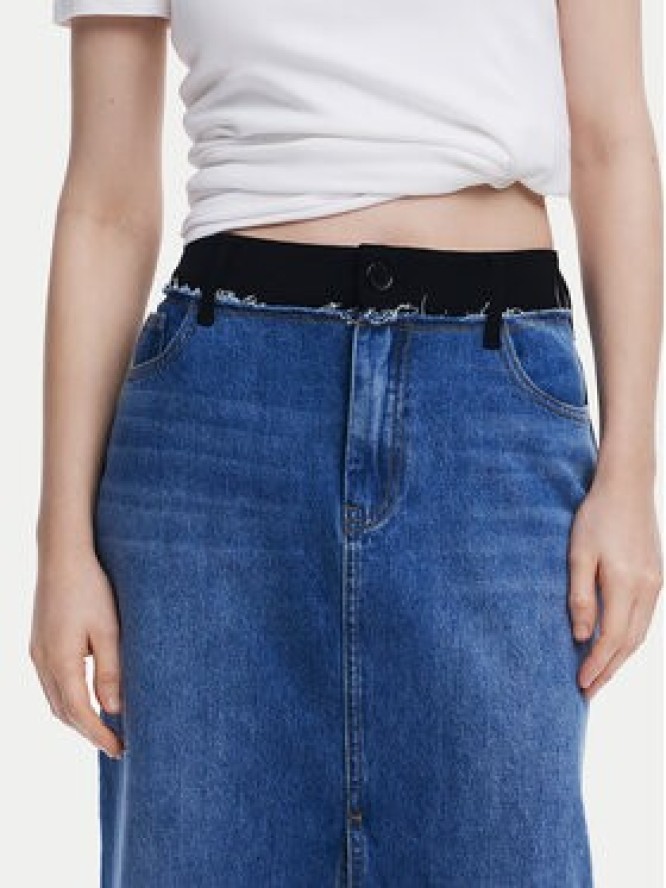 Desigual Spódnica jeansowa 25SWFD02 Niebieski Regular Fit