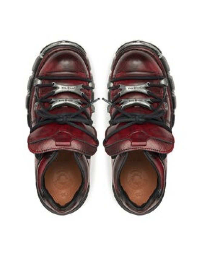 NEW ROCK Sneakersy M-120N-C67 Bordowy