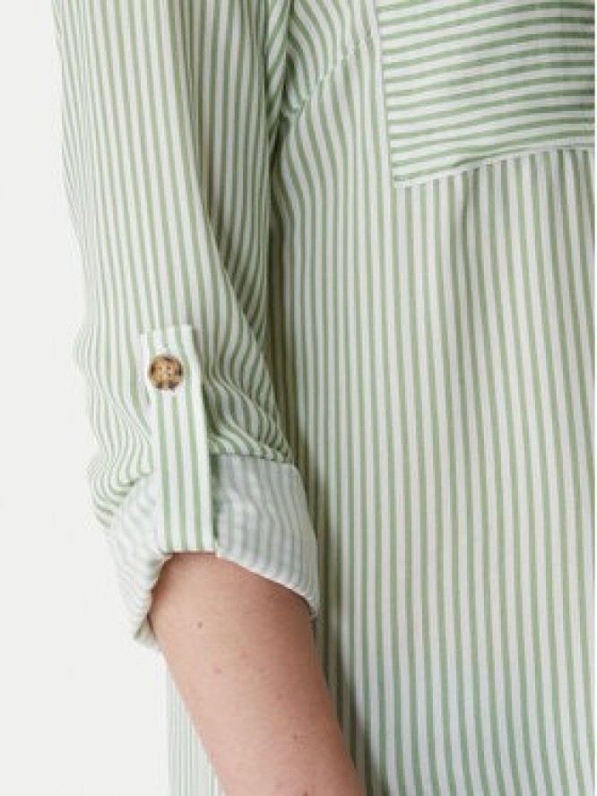 Vero Moda Koszula Bumpy 10275283 Zielony Regular Fit