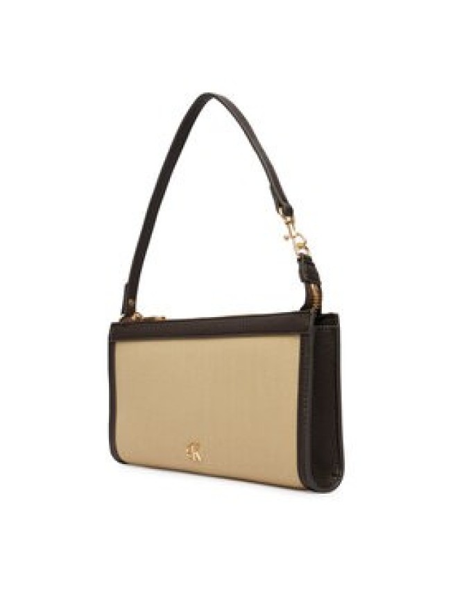 Calvin Klein Torebka Ck Canvas Convertible Pouch LV04F1126G Beżowy