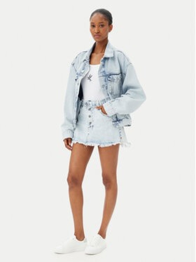 One Teaspoon Spódnica jeansowa Max Belted 26973 Niebieski Regular Fit