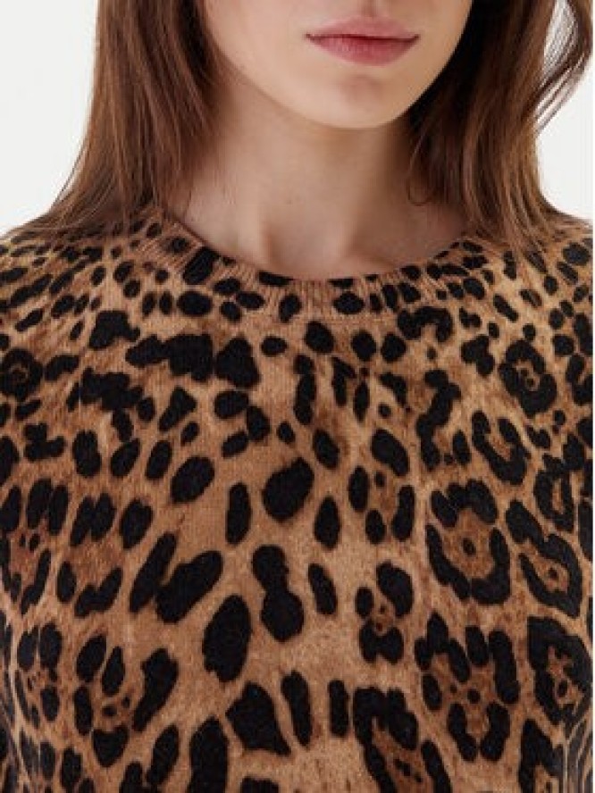 ViCOLO Sweter 22061F Brązowy Regular Fit